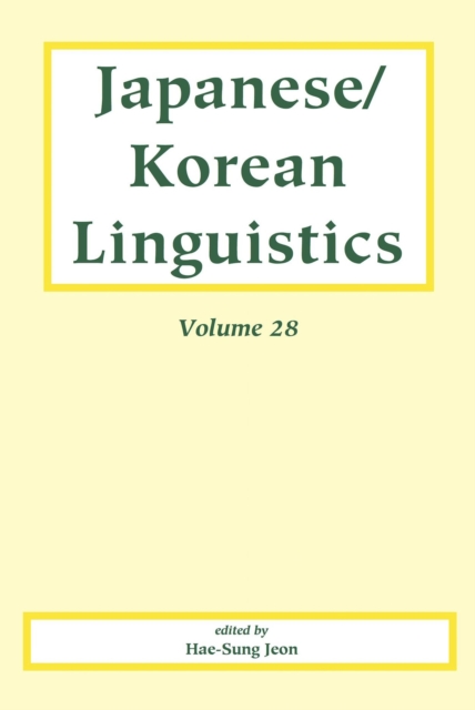 Japanese/Korean Linguistics, Volume 28, Paperback / softback Book