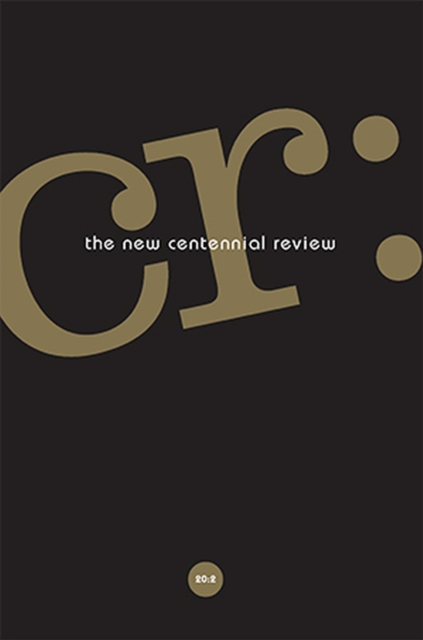 CR: The New Centennial Review 20, No. 2, Paperback / softback Book