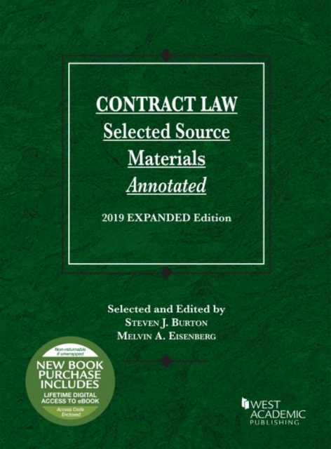 Contract Law, Selected Source Materials Annotated, 2019 Expanded Edition, Paperback / softback Book