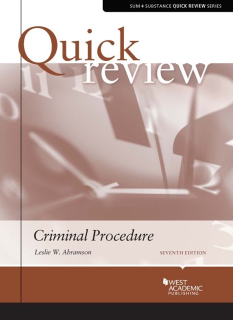 Quick Review of Criminal Procedure, Paperback / softback Book