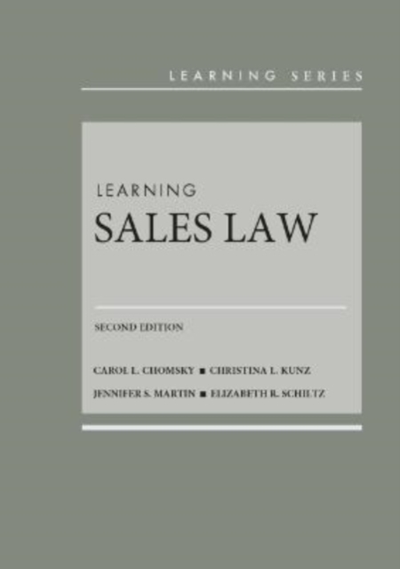 Learning Sales Law, Hardback Book