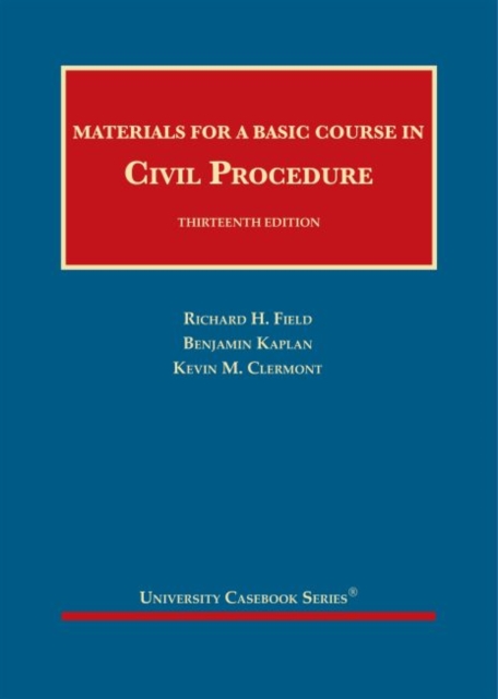 Materials for a Basic Course in Civil Procedure, Hardback Book
