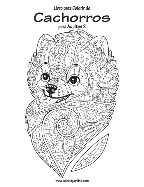 Livro para Colorir de Cachorros para Adultos 2, Paperback / softback Book