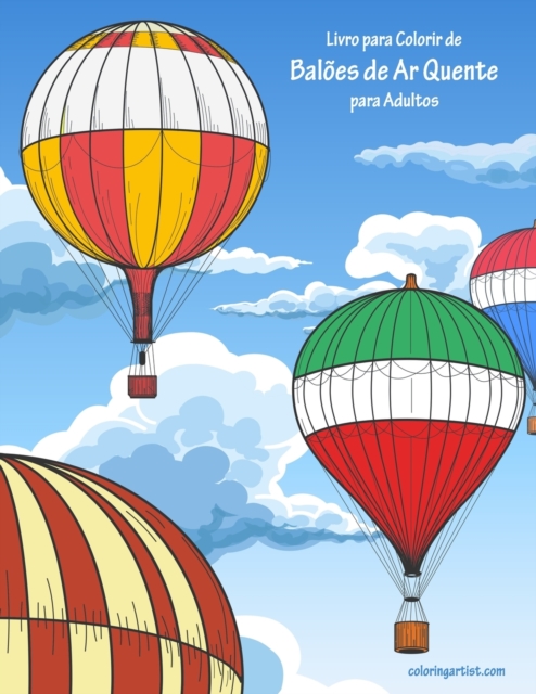 Livro para Colorir de Baloes de Ar Quente para Adultos, Paperback / softback Book