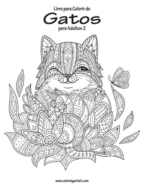 Livro para Colorir de Gatos para Adultos 2, Paperback / softback Book