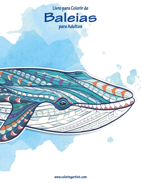 Livro para Colorir de Baleias para Adultos, Paperback / softback Book