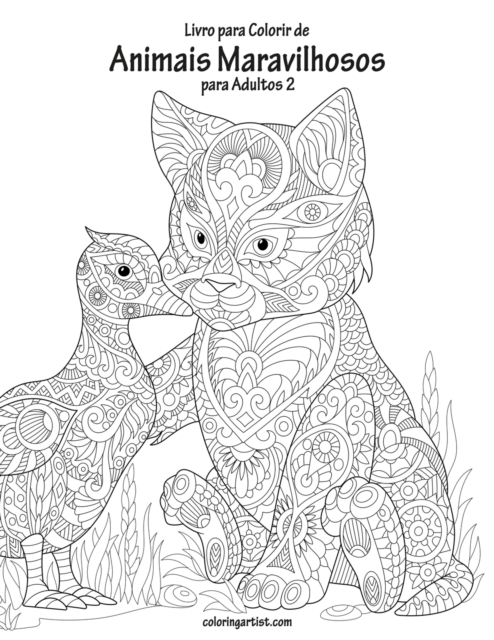 Livro para Colorir de Animais Maravilhosos para Adultos 2, Paperback / softback Book