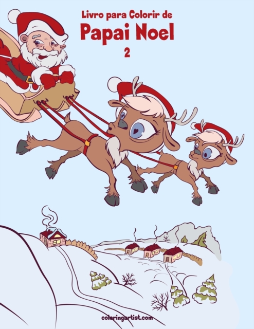 Livro para Colorir de Papai Noel 2, Paperback / softback Book