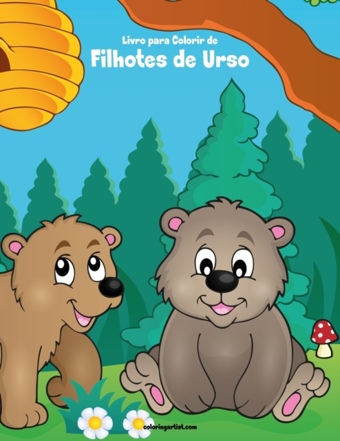 Livro para Colorir de Filhotes de Urso, Paperback / softback Book