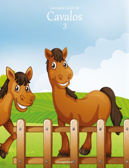 Livro para Colorir de Cavalos 3, Paperback / softback Book