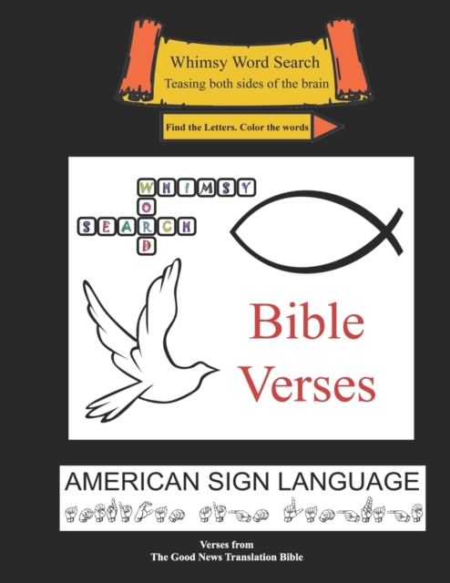 Whimsy Word Search, Bible Verses, Calendar, American Sign Language, ASL, Paperback / softback Book