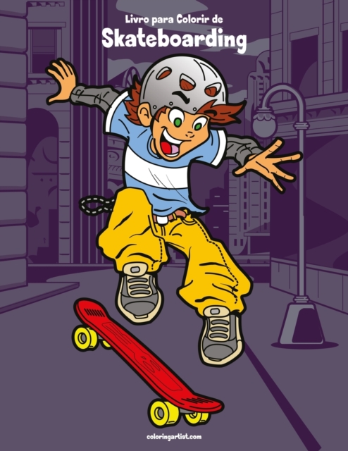 Livro para Colorir de Skateboarding, Paperback / softback Book