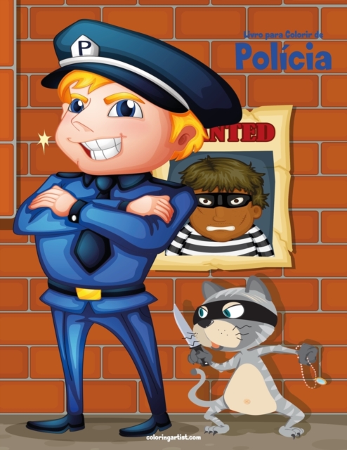Livro para Colorir de Policia, Paperback / softback Book