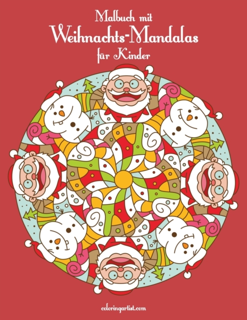 Malbuch mit Weihnachts-Mandalas fur Kinder, Paperback / softback Book