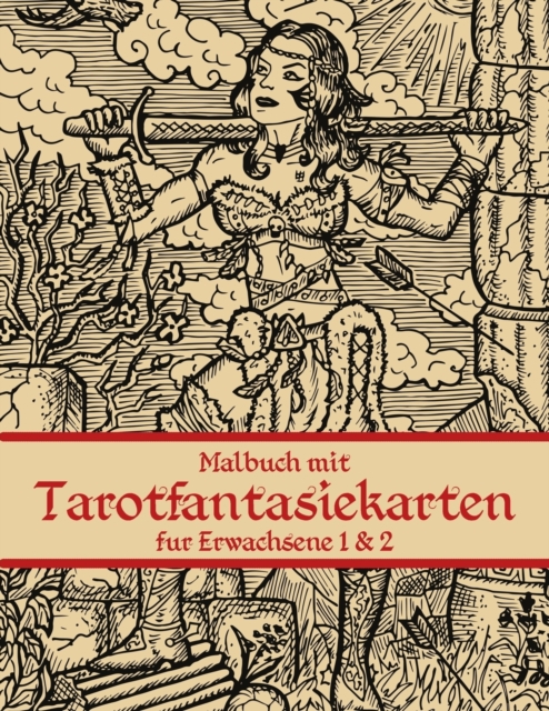 Malbuch mit Tarotfantasiekarten fur Erwachsene 1 & 2, Paperback / softback Book