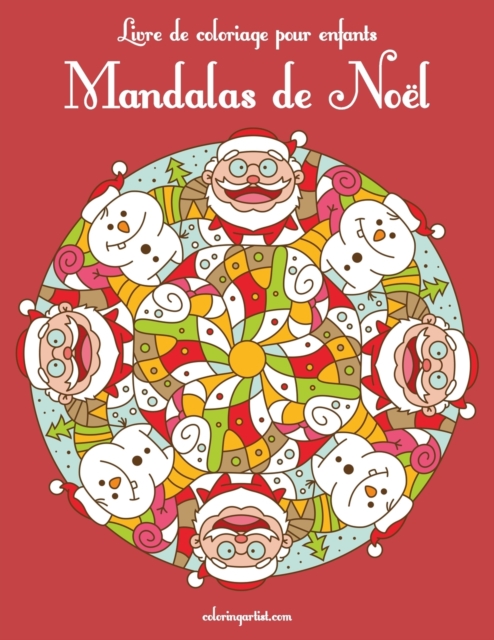 Livre de coloriage pour enfants Mandalas de Noel, Paperback / softback Book