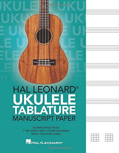 Hal Leonard Ukulele Tablature Manuscript Paper, Book Book
