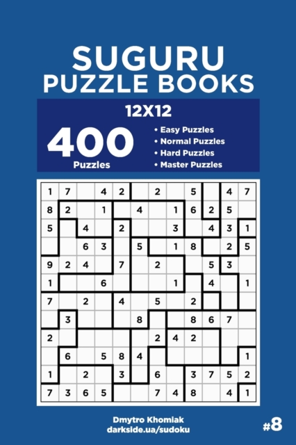 Suguru Puzzle Books - 400 Easy to Master Puzzles 12x12 (Volume 8), Paperback / softback Book