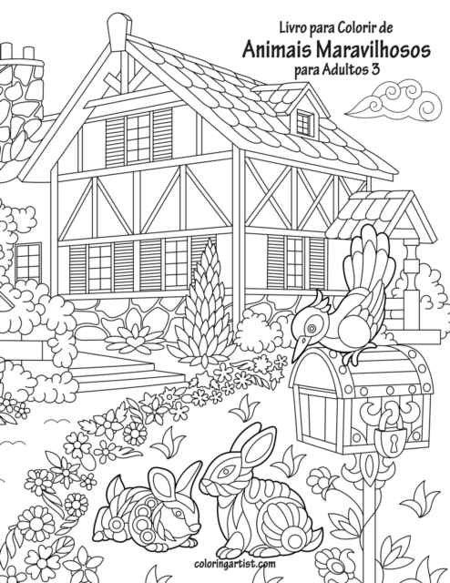 Livro para Colorir de Animais Maravilhosos para Adultos 3, Paperback / softback Book