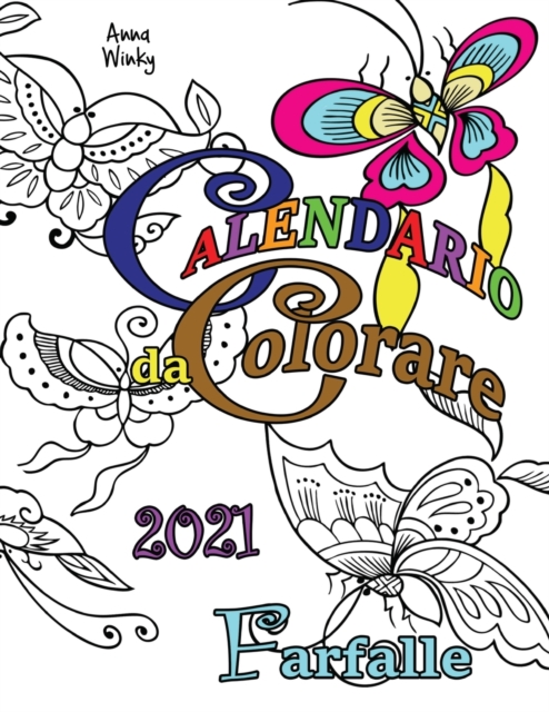 Calendario da Colorare 2021 Farfalle, Paperback / softback Book