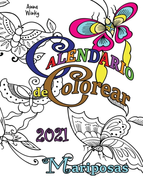 Calendario de Colorear 2021 Mariposas, Paperback / softback Book