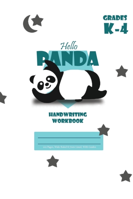 Hello Panda Primary Handwriting k-4 Workbook, 51 Sheets, 6 x 9 Inch White Cover, Paperback / softback Book