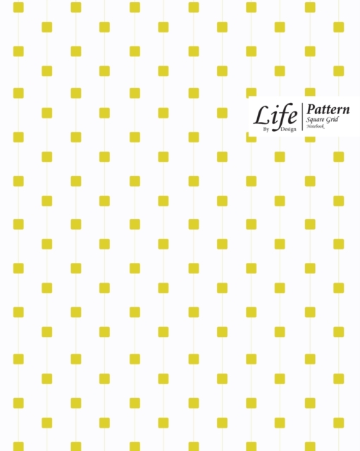 Cube Pattern Square Grid, Quad Ruled, Composition Notebook, 100 Sheets, Large Size 8 x 10 Inch Yellow Dots Cover, Paperback / softback Book