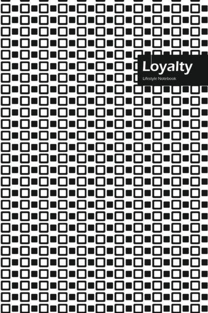 Loyalty Lifestyle, Creative, Write-in Notebook, Dotted Lines, Wide Ruled, Medium Size 6 x 9 Inch, 288 Pages (Black), Paperback / softback Book