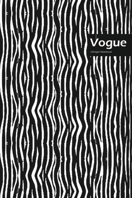 Vogue Lifestyle, Animal Print, Write-in Notebook, Dotted Lines, Wide Ruled, Medium Size 6 x 9 Inch, 144 Sheets (Black), Paperback / softback Book