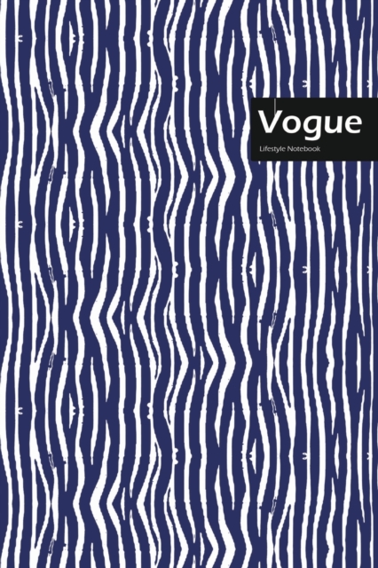Vogue Lifestyle, Animal Print, Write-in Notebook, Dotted Lines, Wide Ruled, Medium Size 6 x 9 Inch, 144 Sheets (Blue), Paperback / softback Book