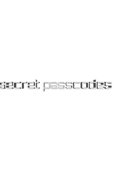 secret passcodes blank notebook : secret passcodes blank notebook, Hardback Book