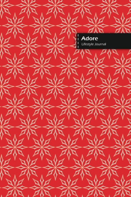 Adore Lifestyle Journal, Blank Write-in Notebook, Dotted Lines, Wide Ruled, Size (A5) 6 x 9 In (Red), Paperback / softback Book