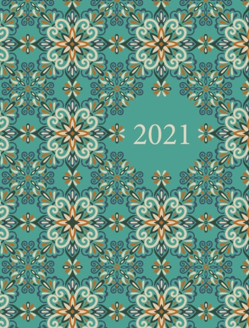 2021 Planner : With Coloured Interiors 8 x 10 (Large) Hardback, Hardback Book