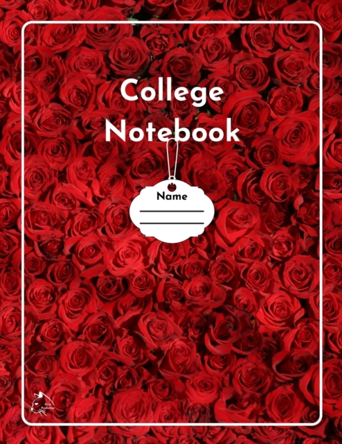 College Notebook : Student workbook Journal Diary Red roses bloom cover notepad by Raz McOvoo, Paperback / softback Book