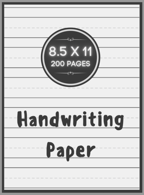 Handwriting Paper : 200 Writing Pages Blank Dotted Midline Hardcover, Hardback Book