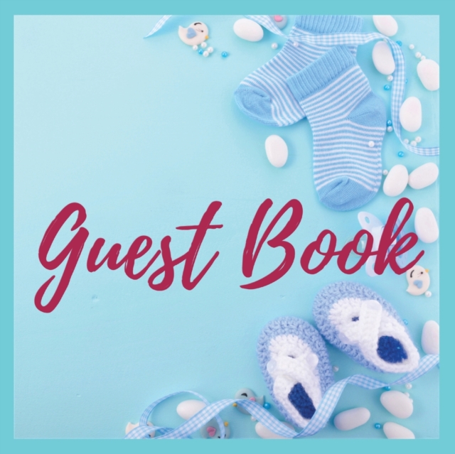 Premium Guest Book - Baby Shower It's a Boy - 80 Premium color pages- 8.5 x8.5, Paperback / softback Book