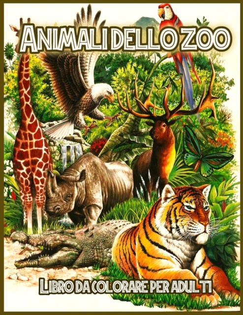 Animali Dello Zoo : Libro da Colorare per Alleviare lo Stress, Paperback / softback Book
