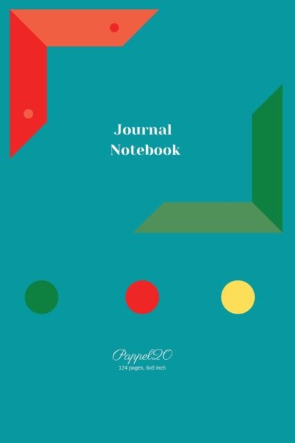 Journal Notebook -Persian Green -124 pages- 6x9-Inches, Paperback / softback Book