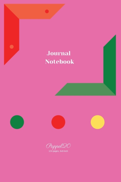 Journal Notebook Pink Cover 124 pages 6x9-Inches, Paperback / softback Book