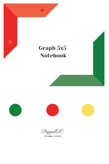 Graph 5x5 Notebook - White Cover -124 pages-6x9-Inches, Paperback / softback Book