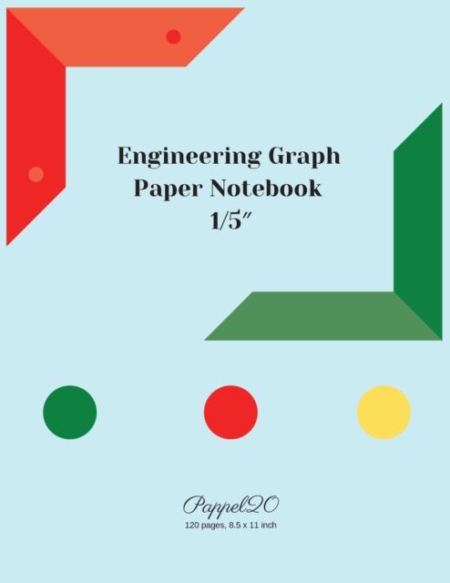 Engineering Graph Paper Notebook : 1/5 Inch Engineering Graph Paper-124 pages -8.5x11 Inches, Paperback / softback Book