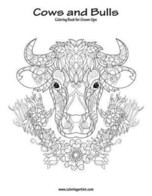 Cows and Bulls Coloring Book for Grown-Ups 1, Paperback / softback Book
