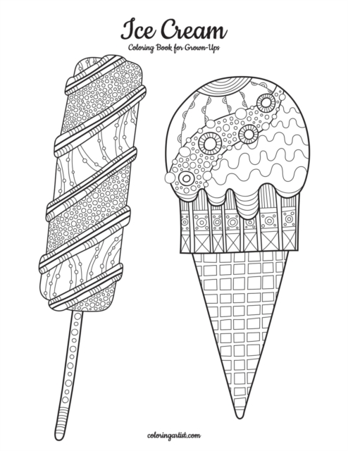 Ice Cream Coloring Book for Grown-Ups 1, Paperback / softback Book