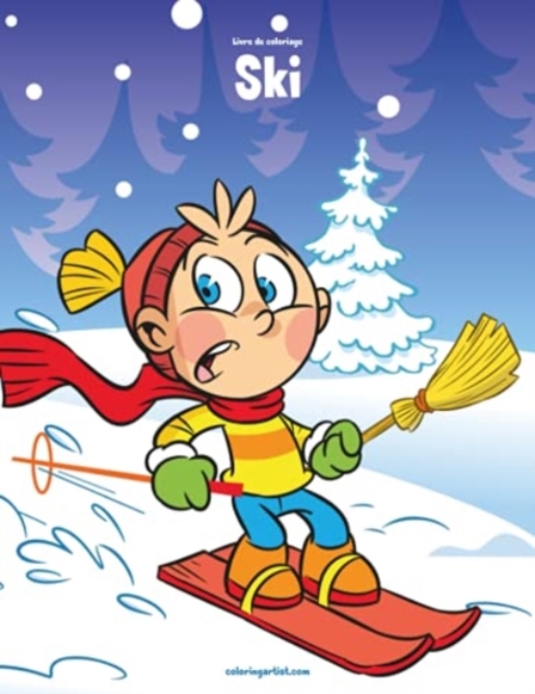 Livre de coloriage Ski 1, Paperback / softback Book