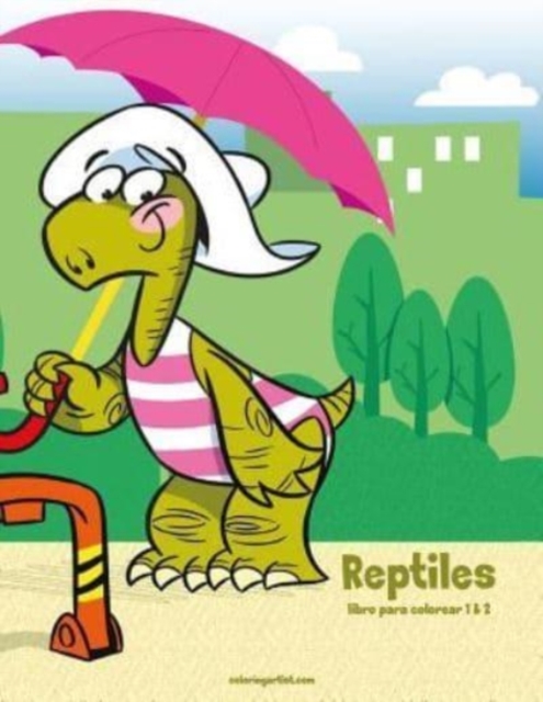 Reptiles libro para colorear 1 & 2, Paperback / softback Book