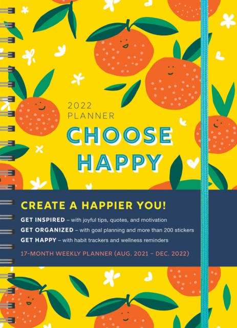 2022 Choose Happy Planner : August 2021-December 2022, Calendar Book
