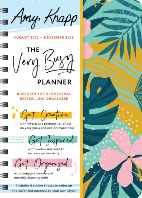 2023 Amy Knapp's The Very Busy Planner : August 2022 - December 2023, Calendar Book