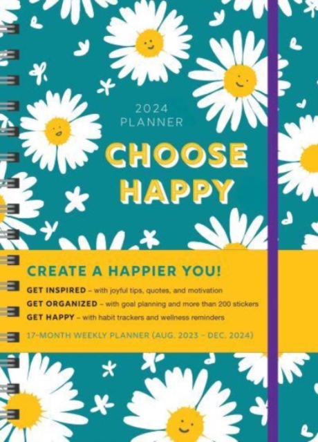 2024 Choose Happy Planner : August 2023-December 2024, Calendar Book