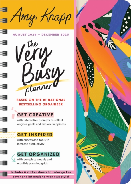 2025 Amy Knapp's The Very Busy Planner : August 2024 - December 2025, Calendar Book