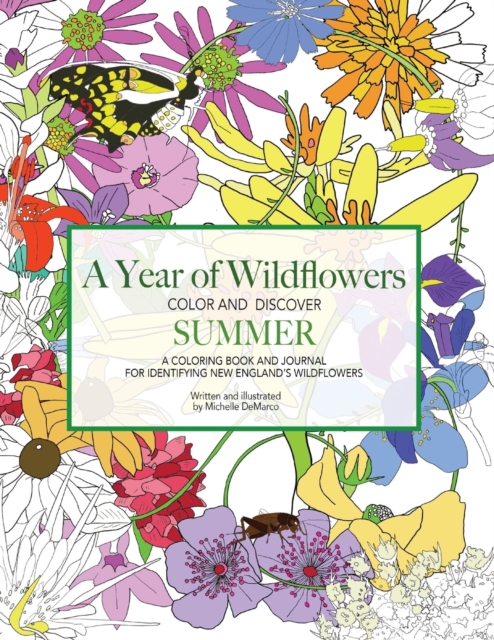 A Year of Wildflowers-SUMMER : A coloring book and journal for identifying New England's wildflowers, Paperback / softback Book